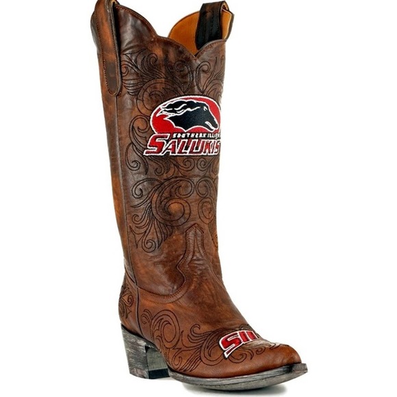 Southern Illinois University Gameday Cowboy Boots - Picture 1 of 6